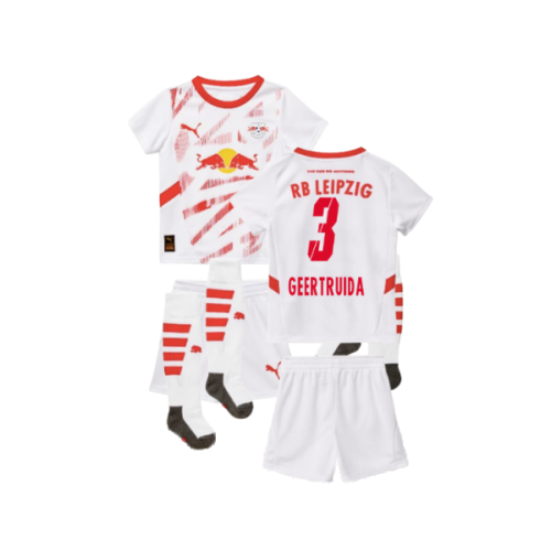 2024-2025 Red Bull Leipzig Home Mini Kit (Geertruida 3)