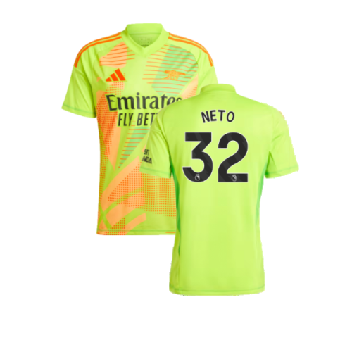 2024-2025 Arsenal Home Goalkeeper Shirt (Yellow) (Neto 32)