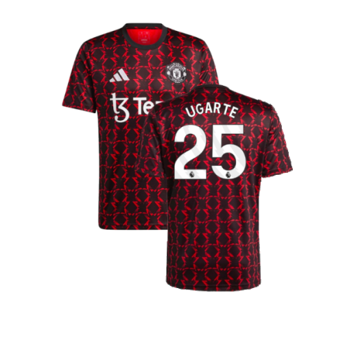 2024-2025 Man Utd Pre-Match Shirt (Black) (Ugarte 25)