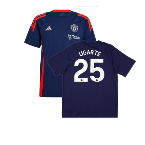 2024-2025 Man Utd Training Tee (Night Indigo) - Kids (Ugarte 25)