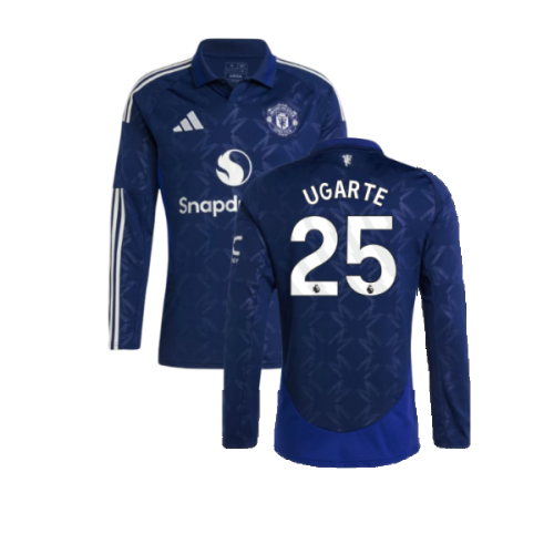 2024-2025 Man Utd Long Sleeve Away Shirt (Ugarte 25)