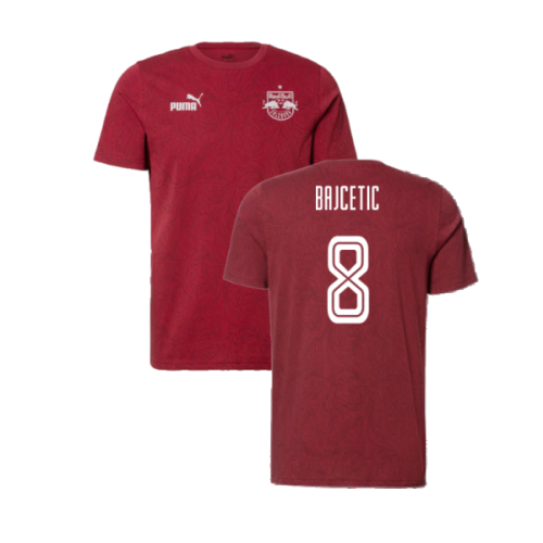 2024-2025 Red Bull Salzburg Training Shirt (Dark Clove) (Bajcetic 8)