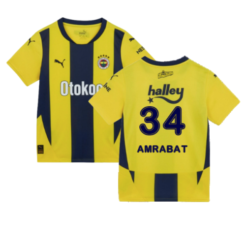 2024-2025 Fenerbahce Home Shirt (Kids) (Amrabat 34)