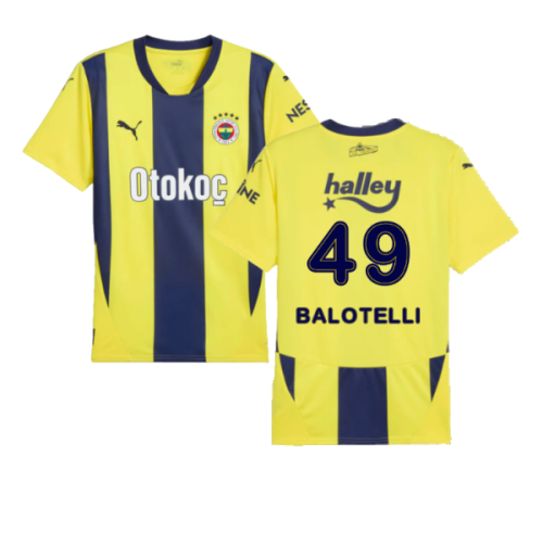 2024-2025 Fenerbahce Home Shirt (Balotelli 49)