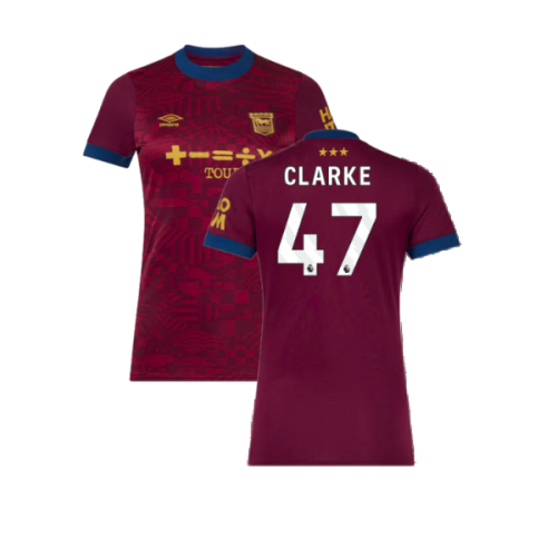 2024-2025 Ipswich Away Shirt (Womens) (Clarke 47)