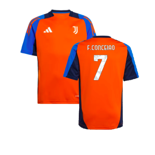 2024-2025 Juventus Training Jersey (Orange) - Kids (F.Conceiao 7)