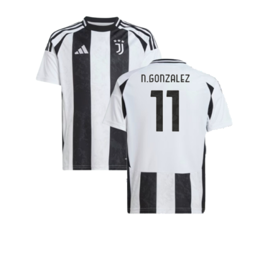 2024-2025 Juventus Home Shirt (Kids) (N.Gonzalez 11)