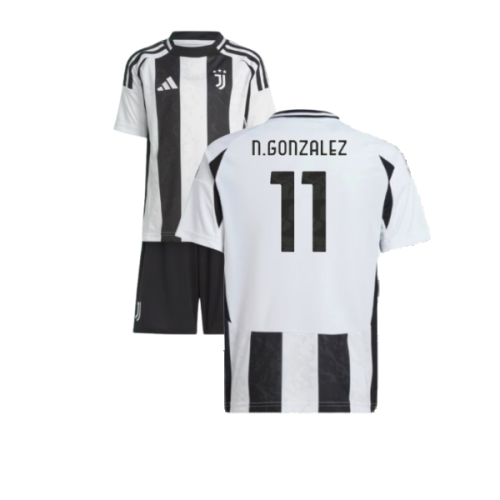 2024-2025 Juventus Home Mini Kit (N.Gonzalez 11)