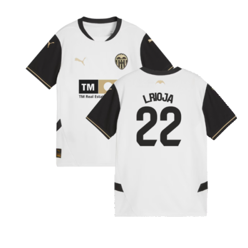 2024-2025 Valencia Home Shirt (Kids) (L.Rioja 22)