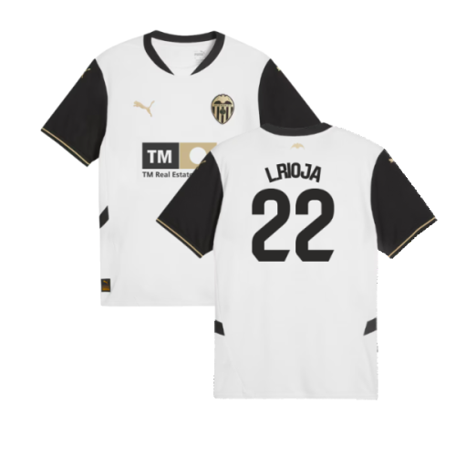 2024-2025 Valencia Home Shirt (L.Rioja 22)