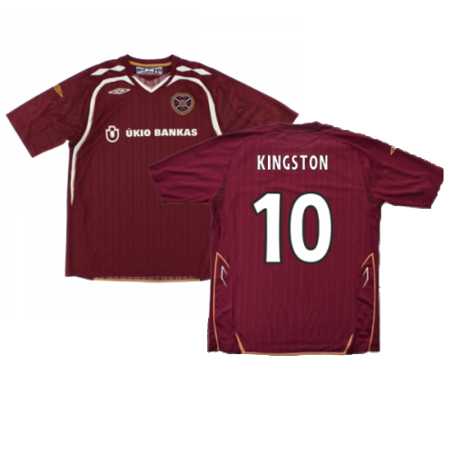 Hearts 2007-08 Home Shirt ((Very Good) M) (Kingston 10)