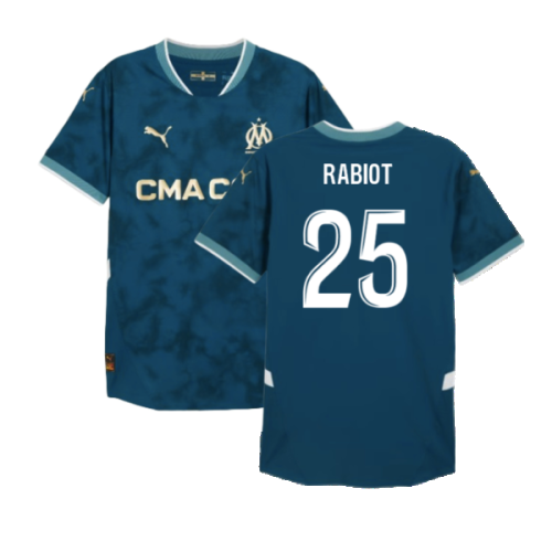 2024-2025 Marseille Away Authentic Shirt (Rabiot 25)