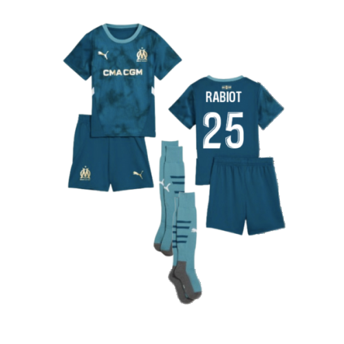 2024-2025 Marseille Away Mini Kit (Rabiot 25)