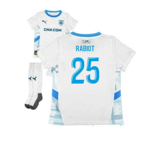 2024-2025 Marseille Home Mini Kit (Rabiot 25)