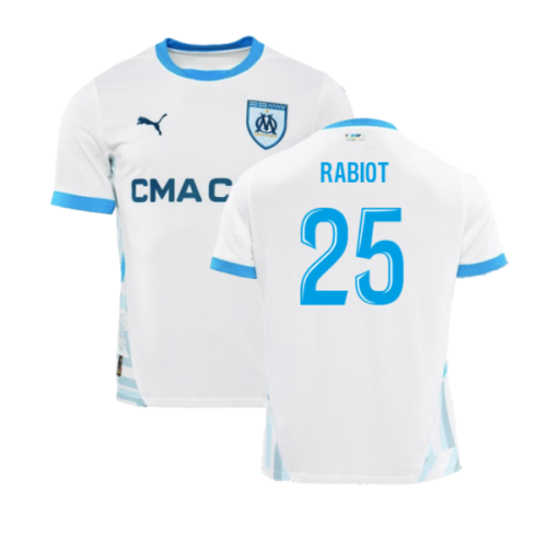 2024-2025 Marseille Home Shirt (Rabiot 25)