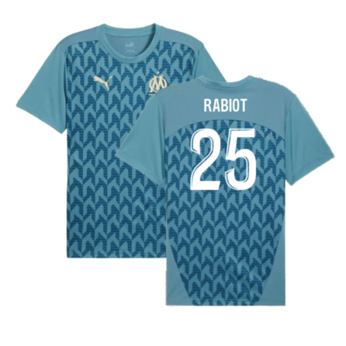 2024-2025 Marseille Pre-Match Shirt (Bold Blue) (Rabiot 25)