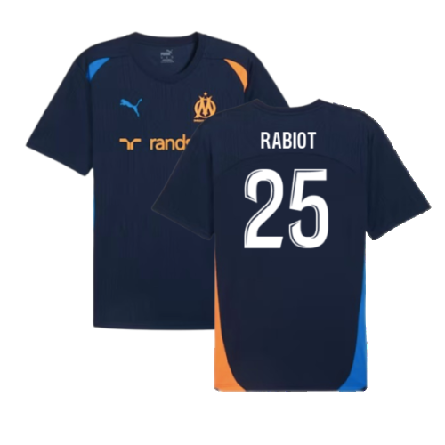 2024-2025 Marseille Training Shirt (Club Navy) (Rabiot 25)