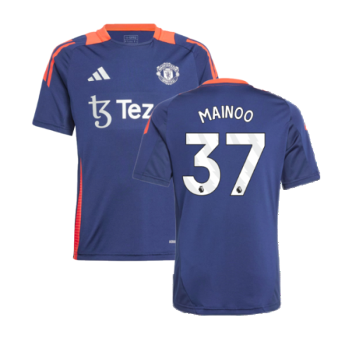 2024-2025 Man Utd Training Jersey (Night Indigo) - Kids (Mainoo 37)