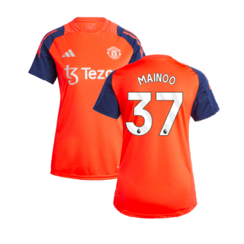 2024-2025 Man Utd Training Jersey (Red) - Womens (Mainoo 37)