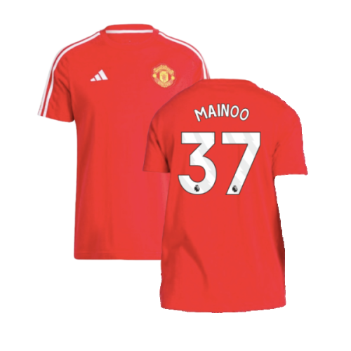 2024-2025 Man Utd DNA Tee (Red) (Mainoo 37)