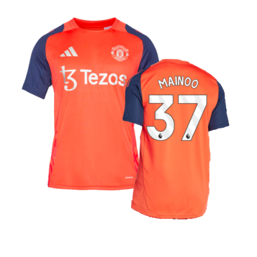 2024-2025 Man Utd Training Jersey (Red) (Mainoo 37)