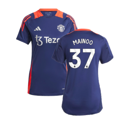 2024-2025 Man Utd Training Jersey (Night Indigo) - Womens (Mainoo 37)