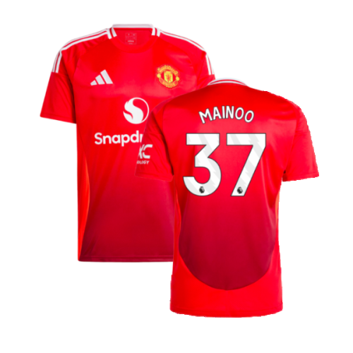 2024-2025 Man Utd Home Shirt (Mainoo 37)