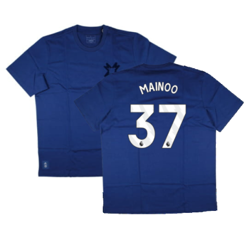 2024-2025 Man Utd Seasonal Tee (Victory Blue) (Mainoo 37)