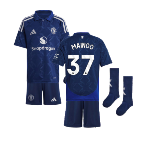 2024-2025 Man Utd Away Mini Kit (Mainoo 37)