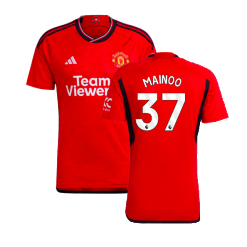 2023-2024 Man Utd Home Shirt (Mainoo 37)