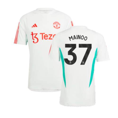 2023-2024 Man Utd Training Jersey (White) (Mainoo 37)