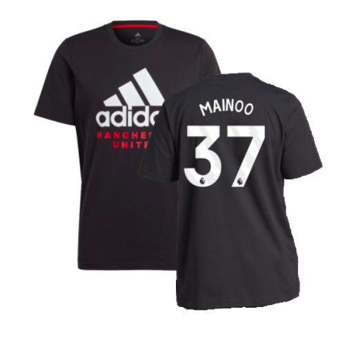 2023-2024 Man Utd DNA Graphic Tee (Black) (Mainoo 37)