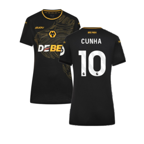 2024-2025 Wolves Away Shirt - Womens (Cunha 10)