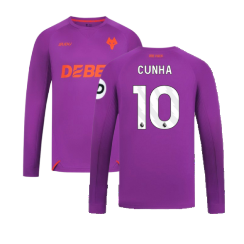 2024-2025 Wolves Long Sleeve Third Shirt (Cunha 10)