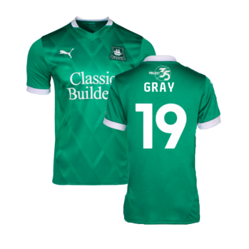 2024-2025 Plymouth Argyle Home Shirt (Gray 19)