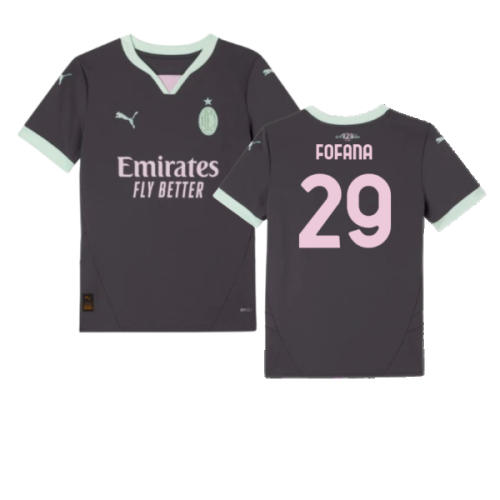 2024-2025 AC Milan Third Shirt (Kids) (Fofana 29)