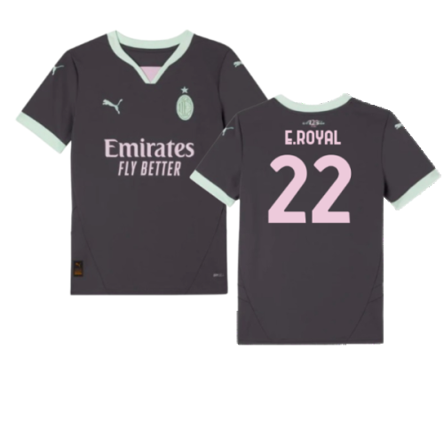 2024-2025 AC Milan Third Shirt (Kids) (E.Royal 22)