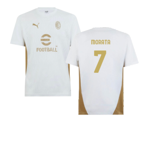 2024-2025 AC Milan Training Shirt (White) (Morata 7)