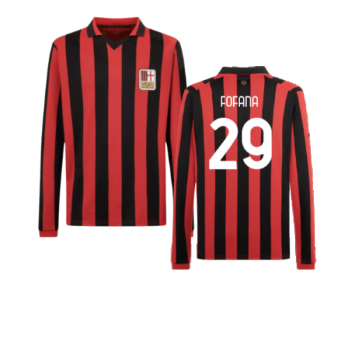 AC Milan 125th Authentic Shirt LS (Black-Red) (Fofana 29)