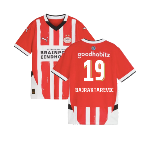 2024-2025 PSV Eindhoven Home Shirt (Kids) (Bajraktarevic 19)