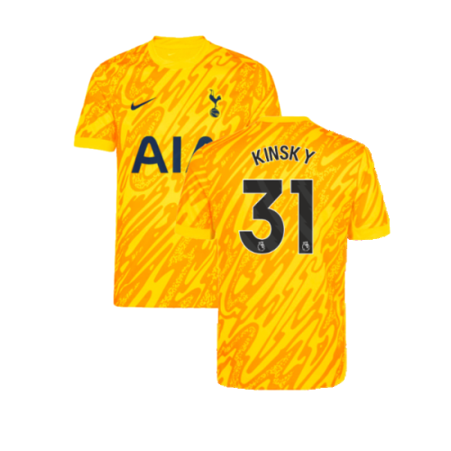 2024-2025 Tottenham Home Goalkeeper Shirt (Orange) - Kids (Kinsky 31)