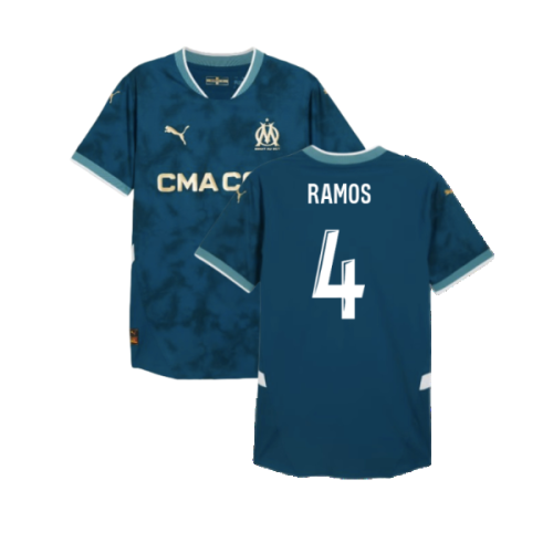 2024-2025 Marseille Away Authentic Shirt (Ramos 4)