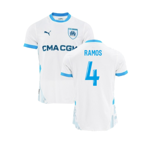 2024-2025 Marseille Home Authentic Shirt (Ramos 4)