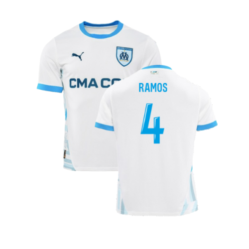 2024-2025 Marseille Home Shirt (Kids) (Ramos 4)