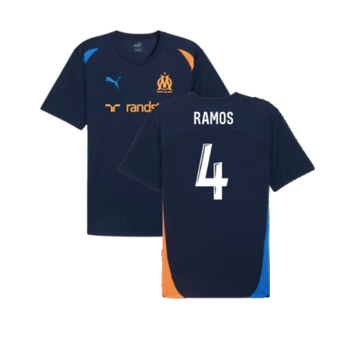 2024-2025 Marseille Training Shirt (Club Navy) (Ramos 4)