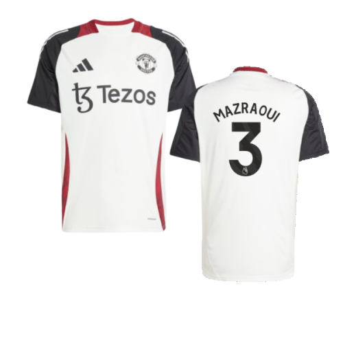 2024-2025 Man Utd Training Jersey (Off White) (Mazraoui 3)