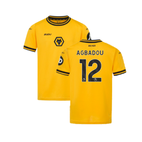 2024-2025 Wolves Home Shirt (Kids) (Agbadou 12)