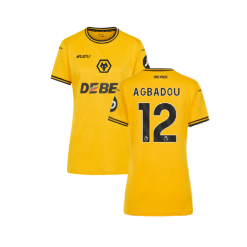 2024-2025 Wolves Home Shirt (Womens) (Agbadou 12)