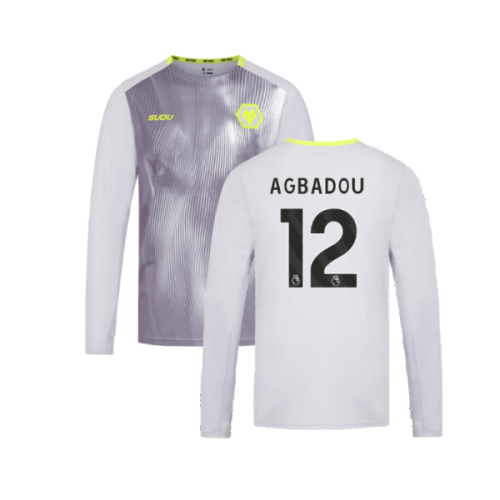 2024-2025 Wolves Players Training Long Sleeved Tee (Grey) (Agbadou 12)