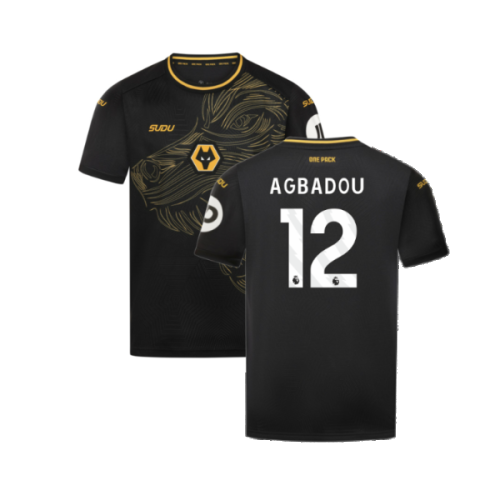 2024-2025 Wolves Away Shirt (Kids) (Agbadou 12)